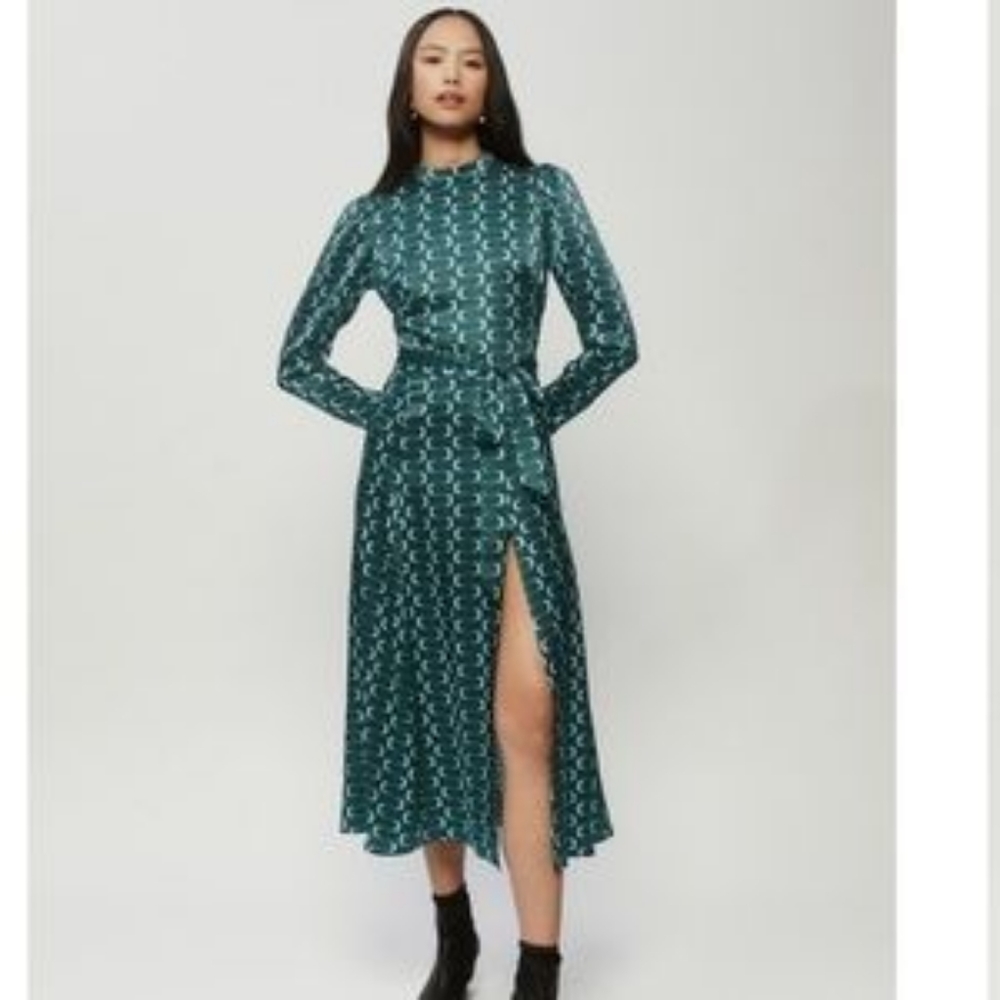 Julius Dress in Venture- NWT Size 0 and 100% Silk